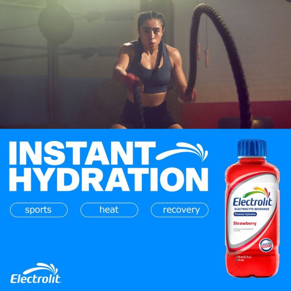 slide 2 of 5, Electrolit Strawberry Premium Hydration Electrolyte Beverage - 21 fl oz, 21 fl oz