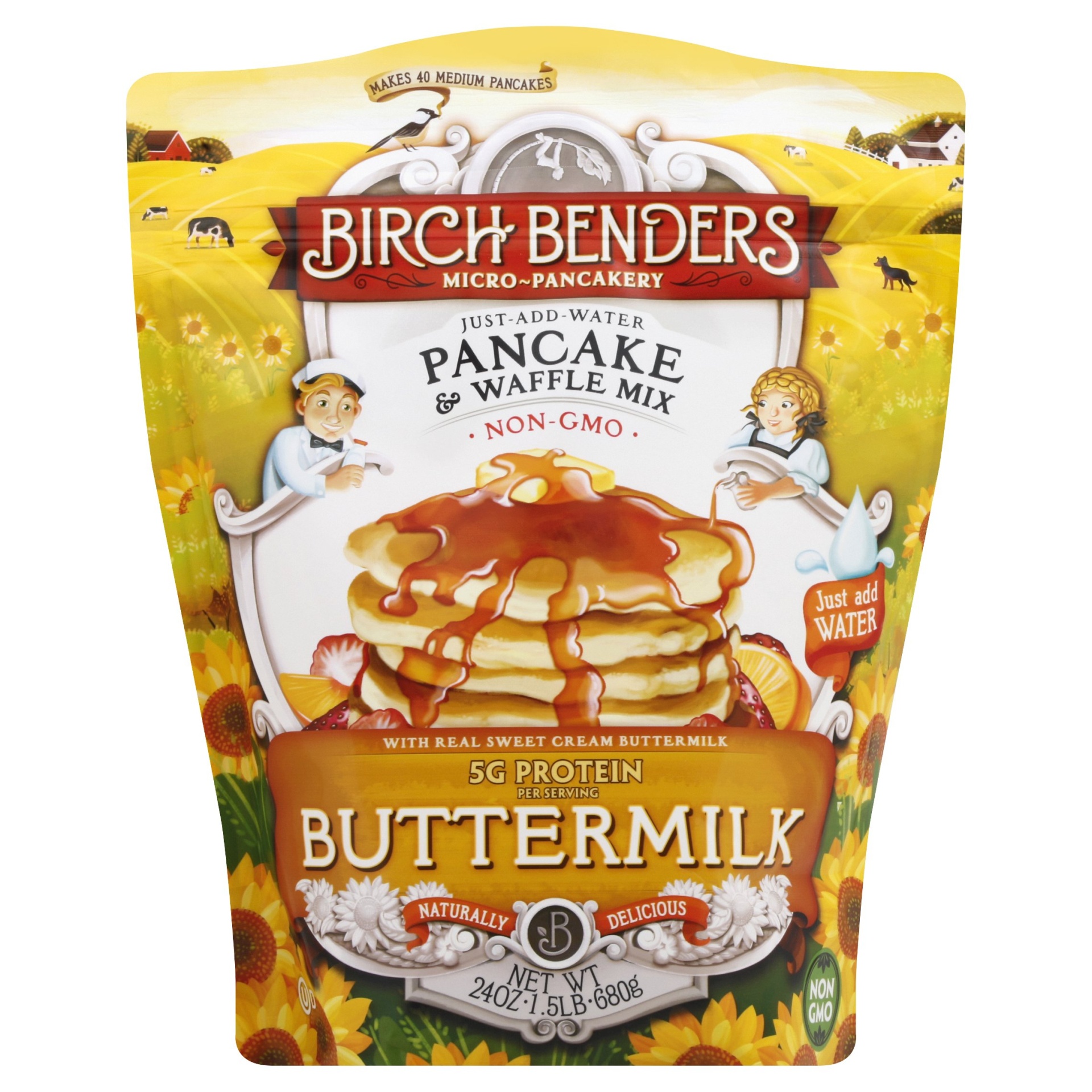 slide 1 of 6, Birch Benders Pancake & Waffle Mix 24 oz, 24 oz