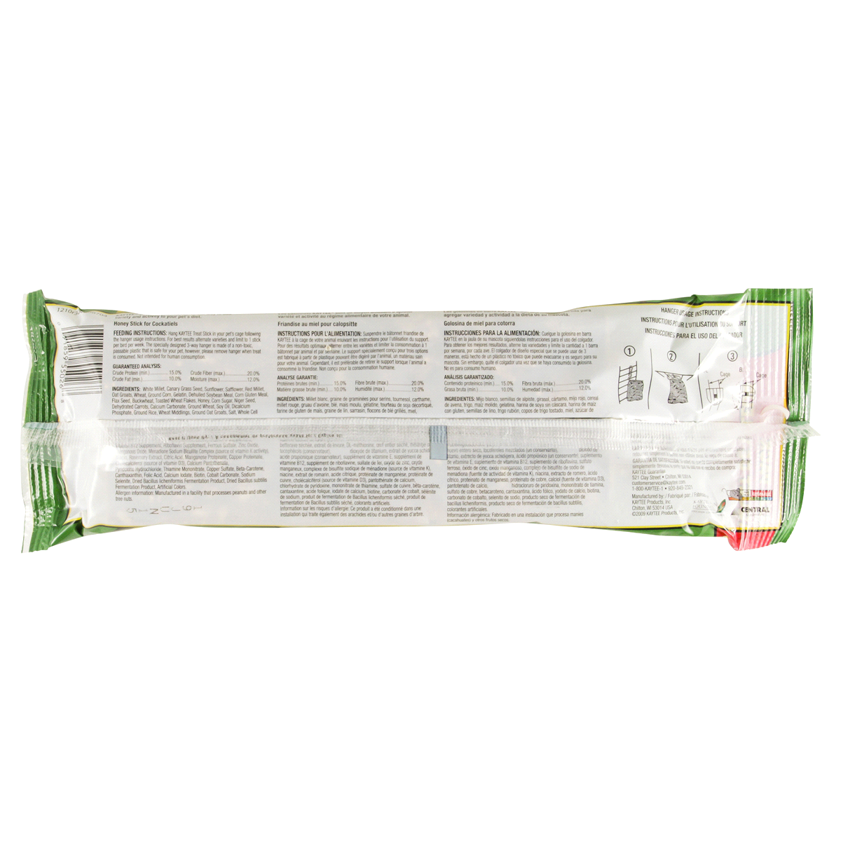 slide 2 of 2, Kaytee Cockatiel Honey Treat Sticks, 7 oz