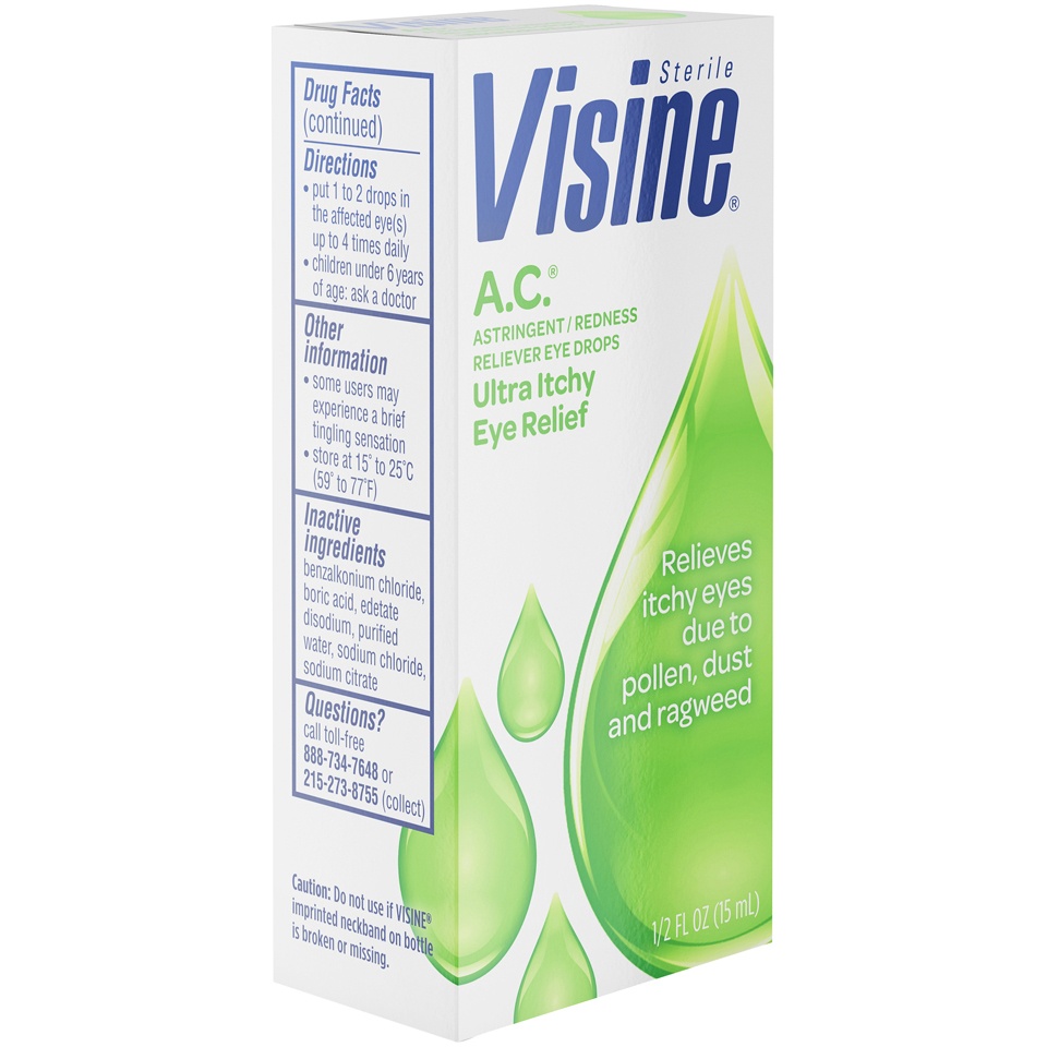 Visine Ac Seasonal Itchingredness Relief Eyedrops 05 Oz Shipt 0557