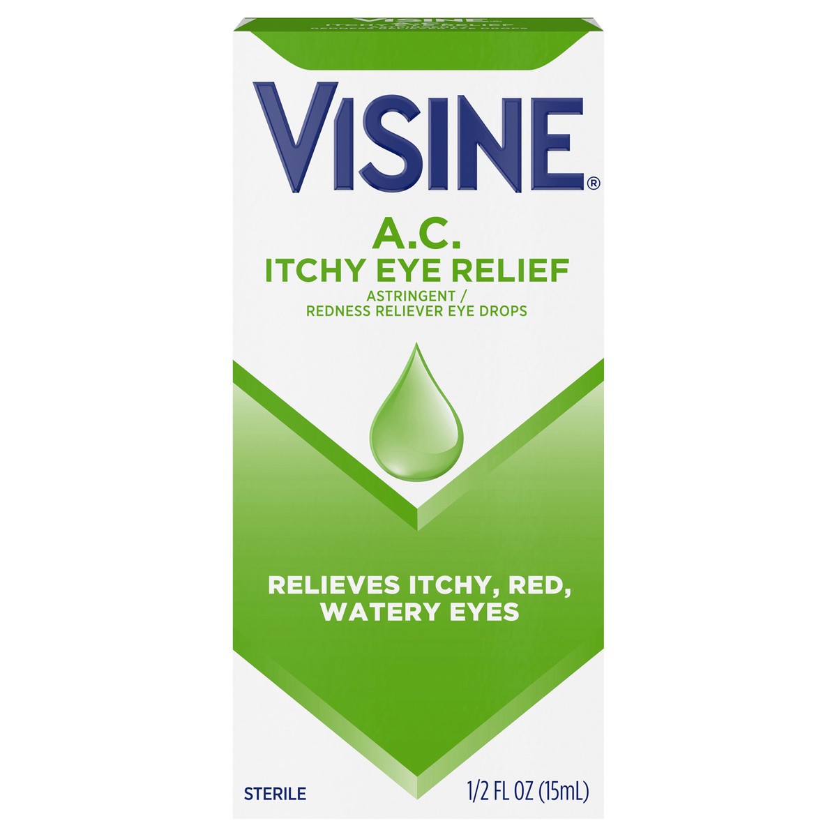 slide 1 of 7, Visine A.C. Itchy Eye Relief, 0.5 Fl. Oz, 0.5 fl oz