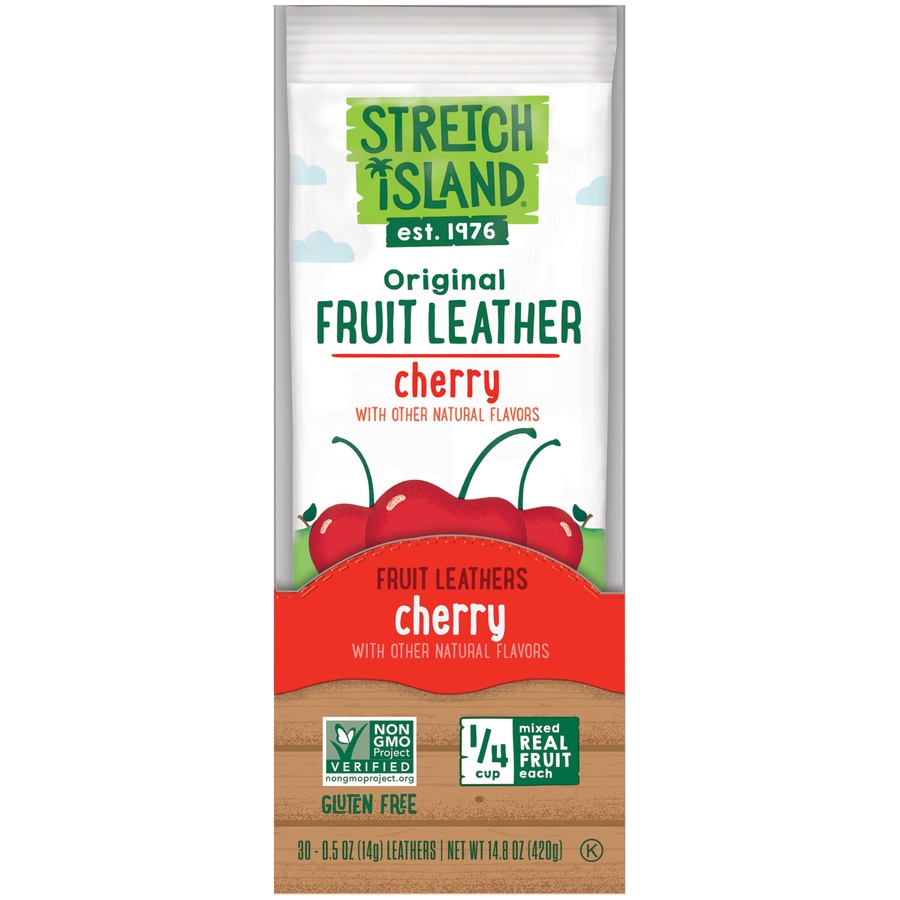 slide 1 of 8, Stretch Island Original Fruit Leather Cherry, 30 ct/0.5 oz