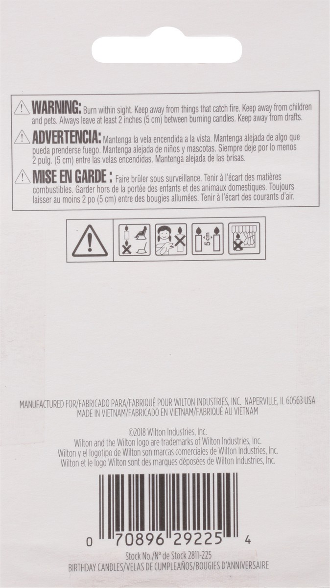 slide 9 of 11, Wilton 2.44 In Birthday Candles 24 Each, 1 oz