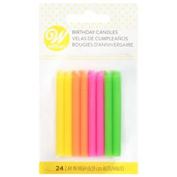 Wilton 2.44 In Birthday Candles 24 Each