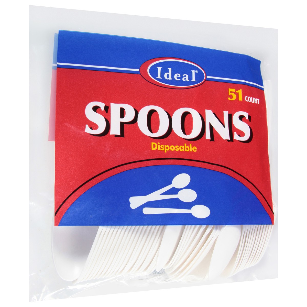 slide 6 of 11, Ideal Disposable Spoons 51 ea, 51 ct