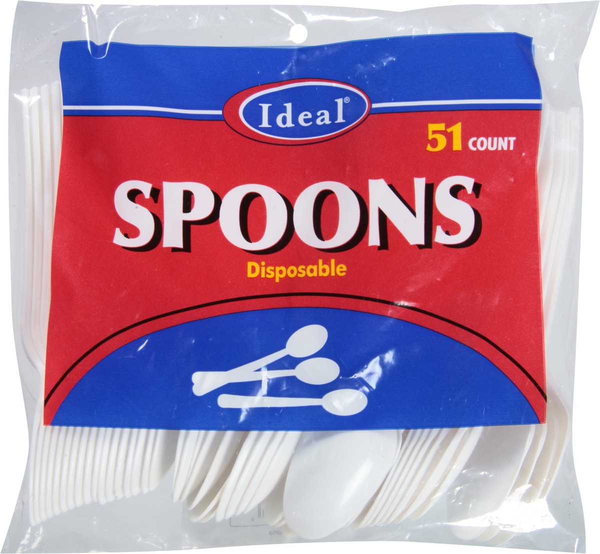 slide 7 of 11, Ideal Disposable Spoons 51 ea, 51 ct
