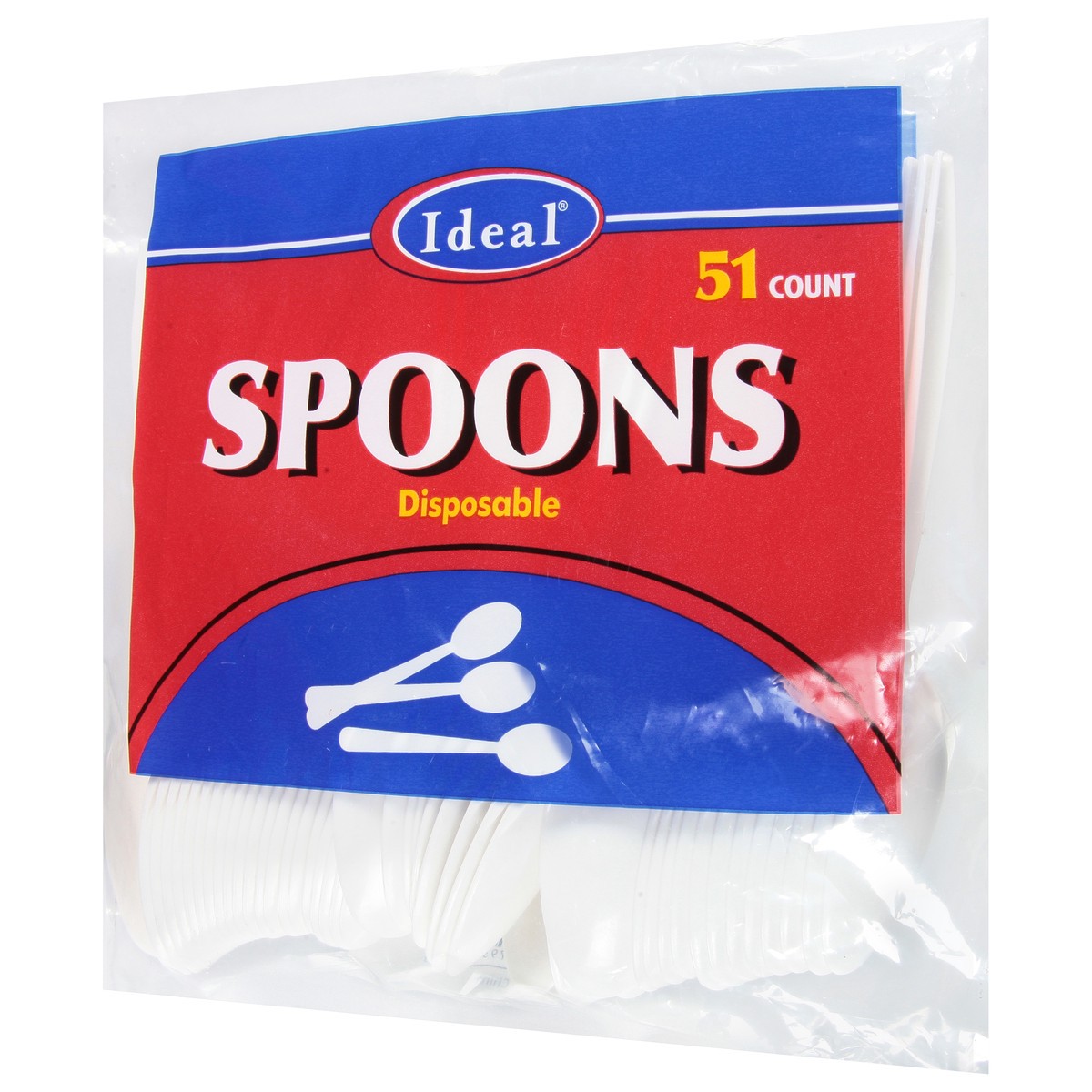 slide 5 of 11, Ideal Disposable Spoons 51 ea, 51 ct