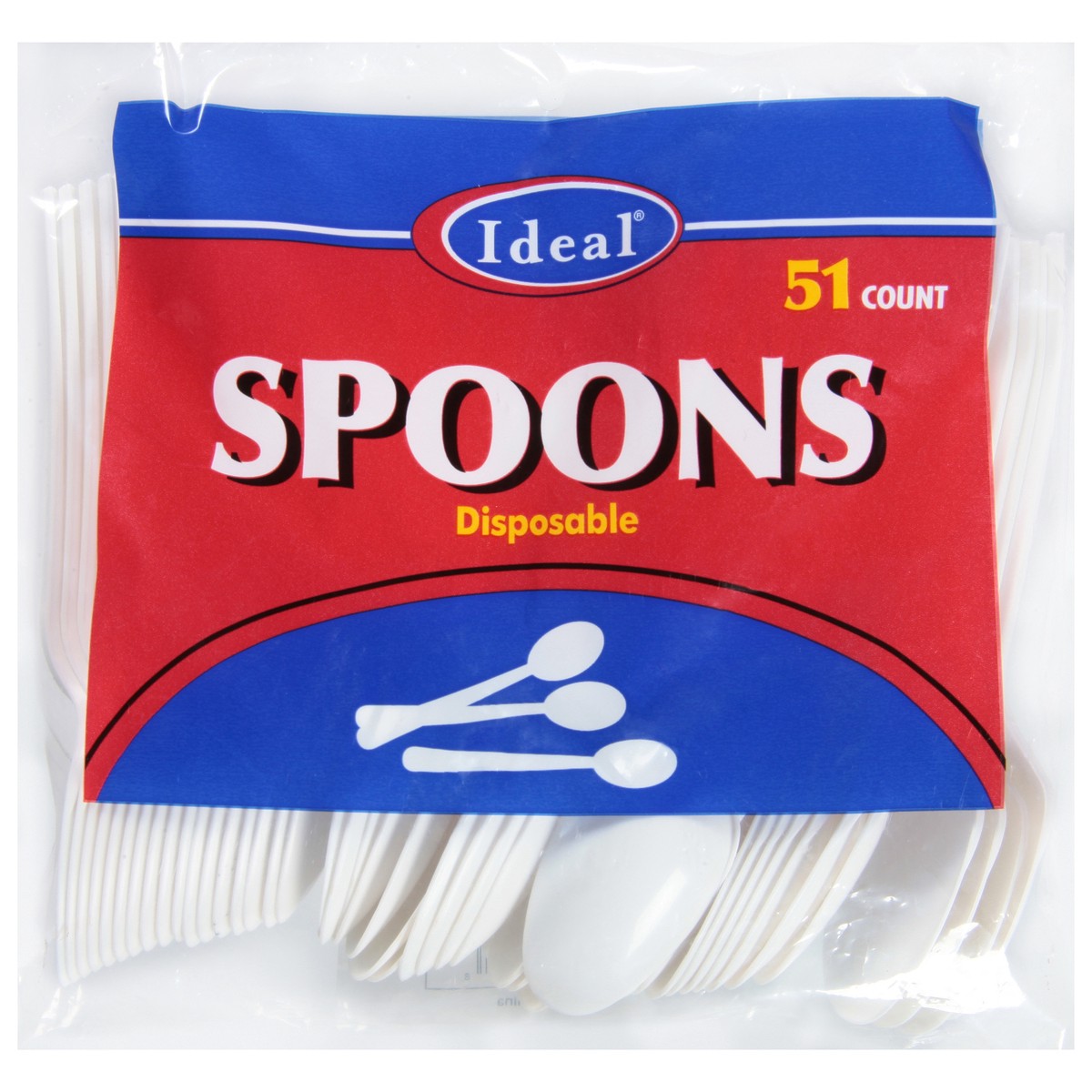 slide 1 of 11, Ideal Disposable Spoons 51 ea, 51 ct