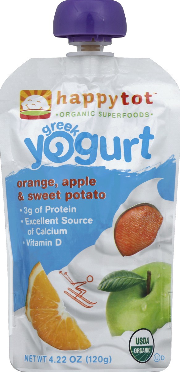 slide 1 of 3, Happy Tot Yogurt 4.22 oz, 4.22 oz