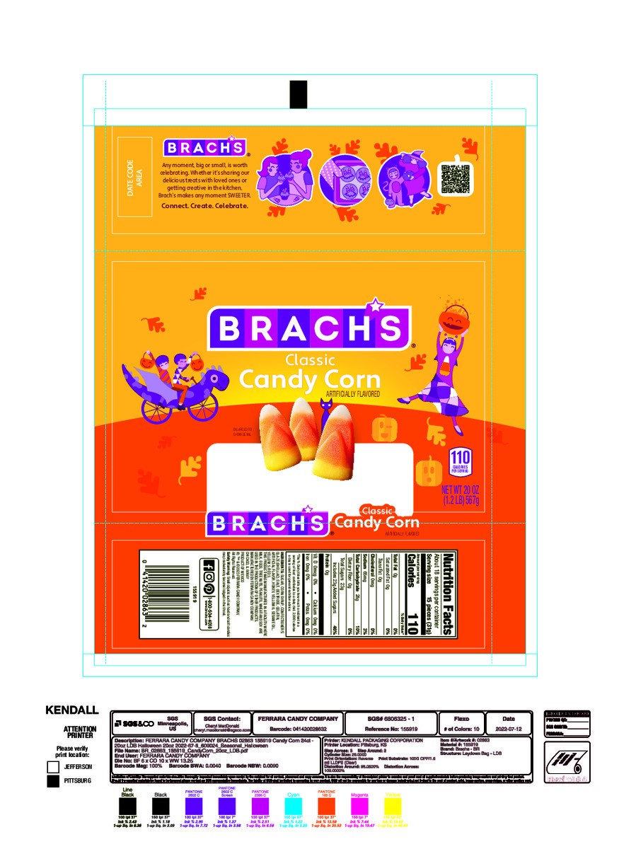 slide 7 of 13, BRACH'S 02863 155919 Candy Corn 24ct - 20oz LDB Halloween 20oz, 20 oz