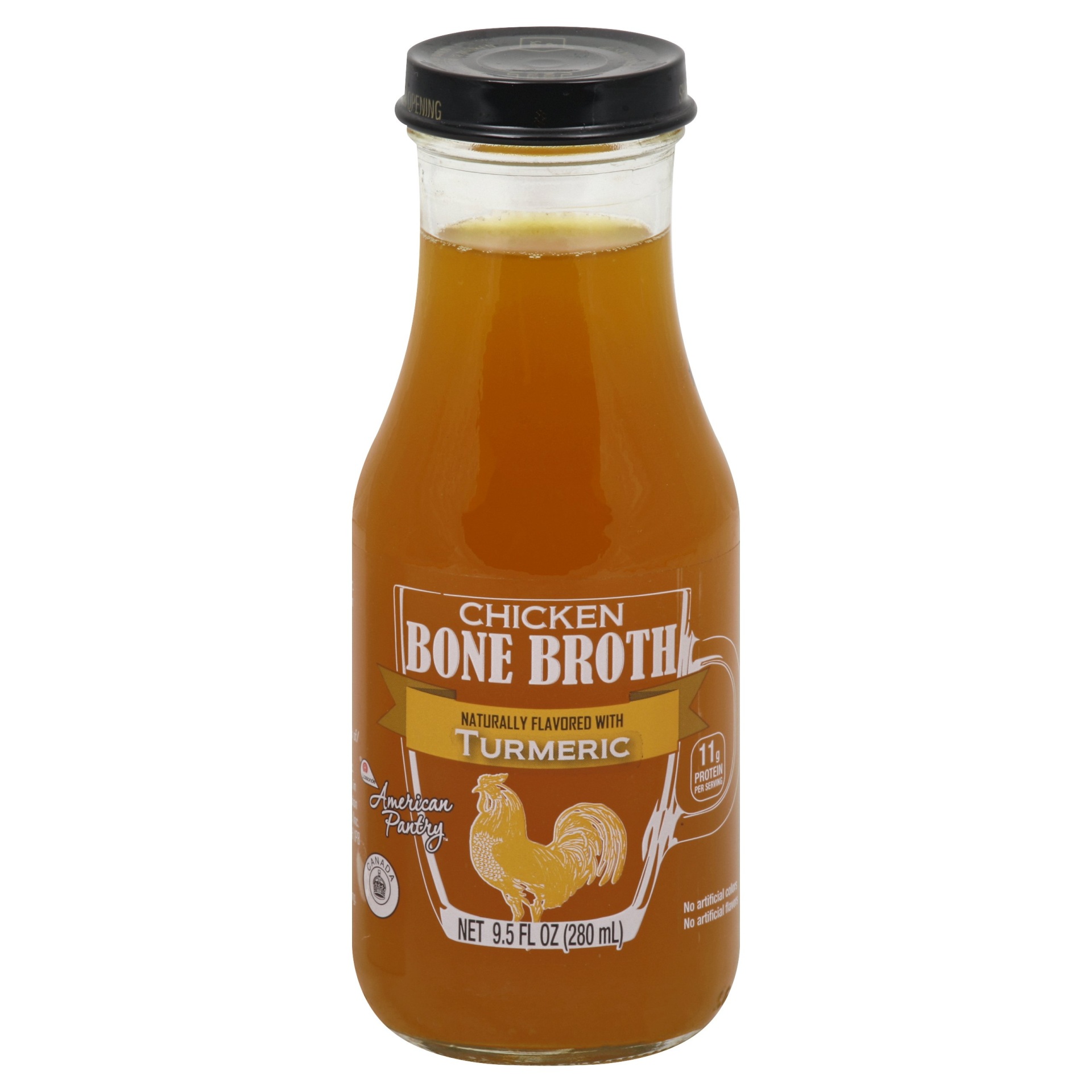 slide 1 of 1, American Pantry Turmeric Chicken Bone Broth, 9.5 oz