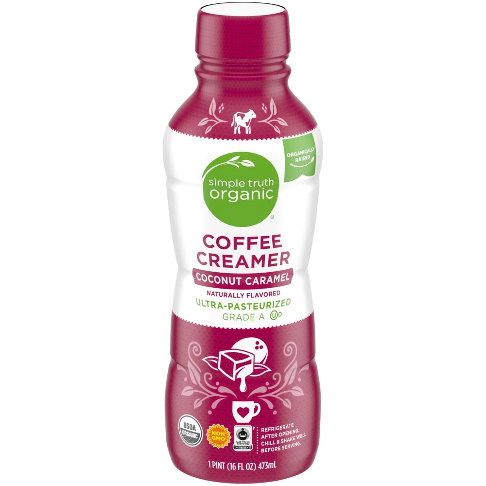 slide 1 of 1, Simple Truth Organic Coconut Caramel Coffee Creamer, 16 fl oz