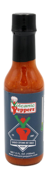 slide 1 of 1, Volcanic Peppers Original Smoked Cayenne Hot Sauce, 5 fl oz