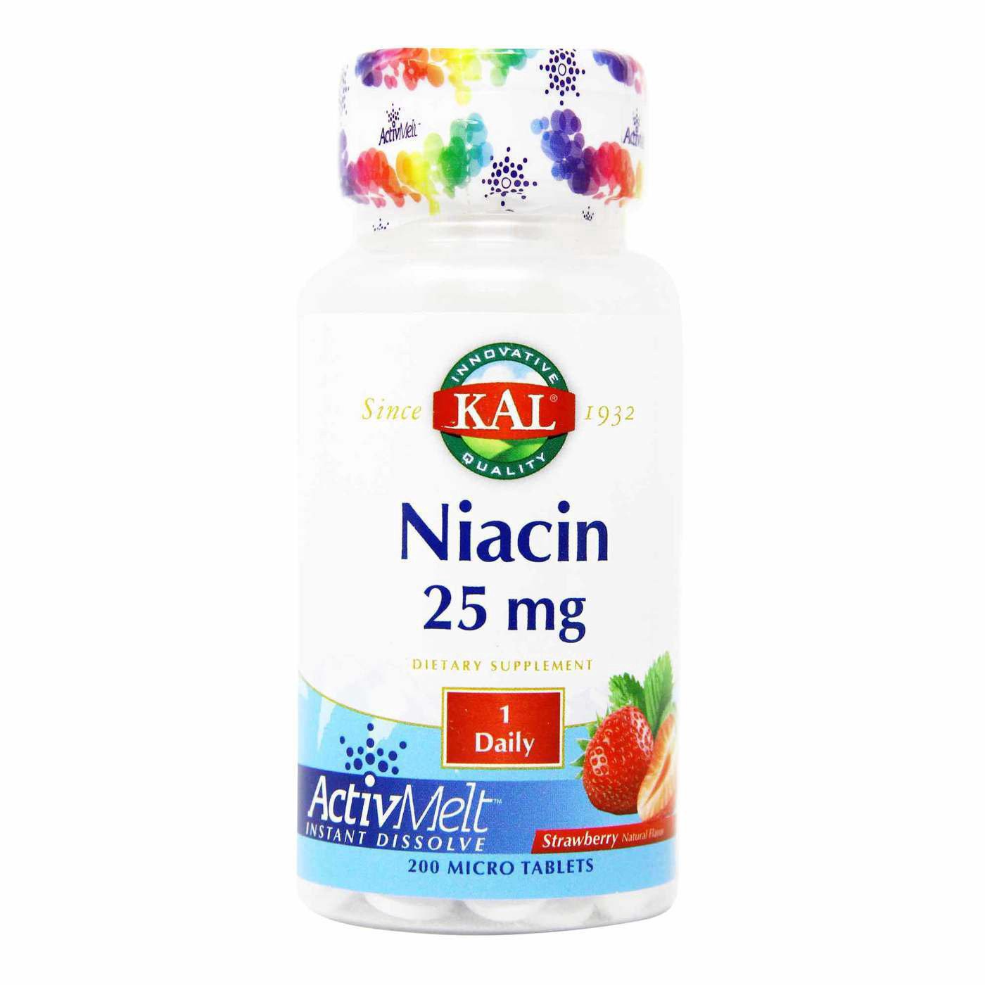 slide 1 of 1, Kal Niacin ActivMelt, 200 ct
