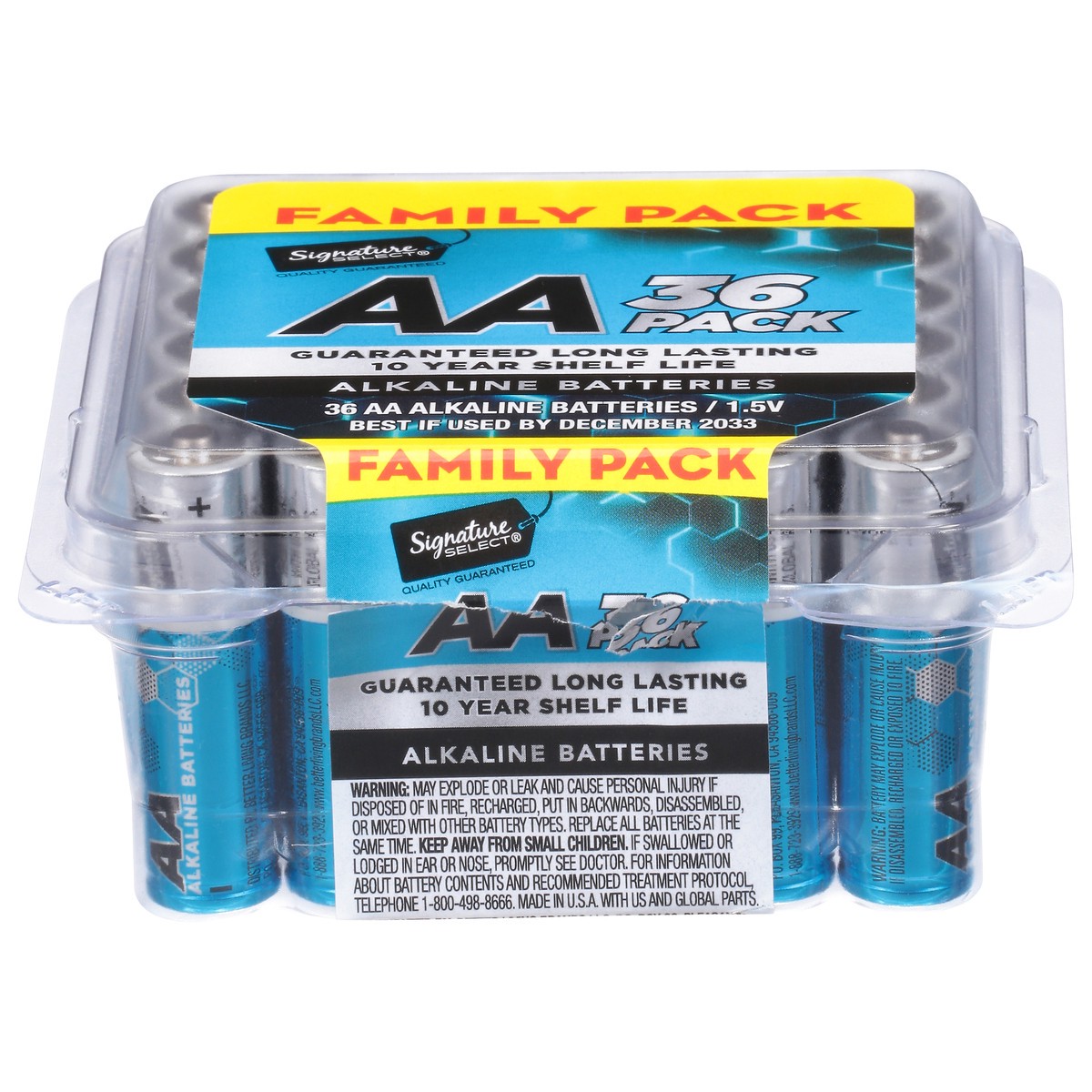 slide 2 of 4, Signature Select Aa Battery - 36 Count, 36 ct