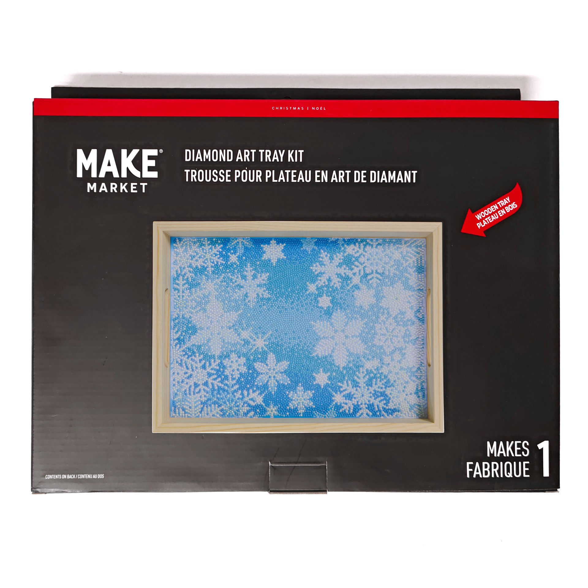 slide 4 of 4, 10" X 14" Snowflake Diamond Art Tray Kit By Make Market, 10 in x 14 in