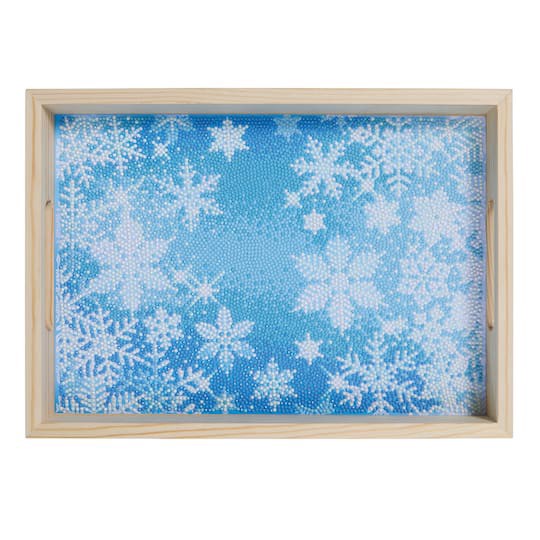 slide 1 of 4, 10" X 14" Snowflake Diamond Art Tray Kit By Make Market, 10 in x 14 in