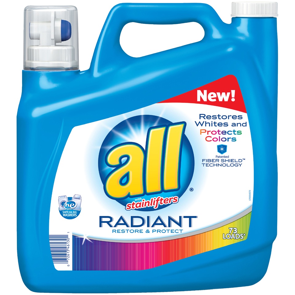 slide 1 of 1, All Radiant Ultra Laundry Detergent, 141 oz