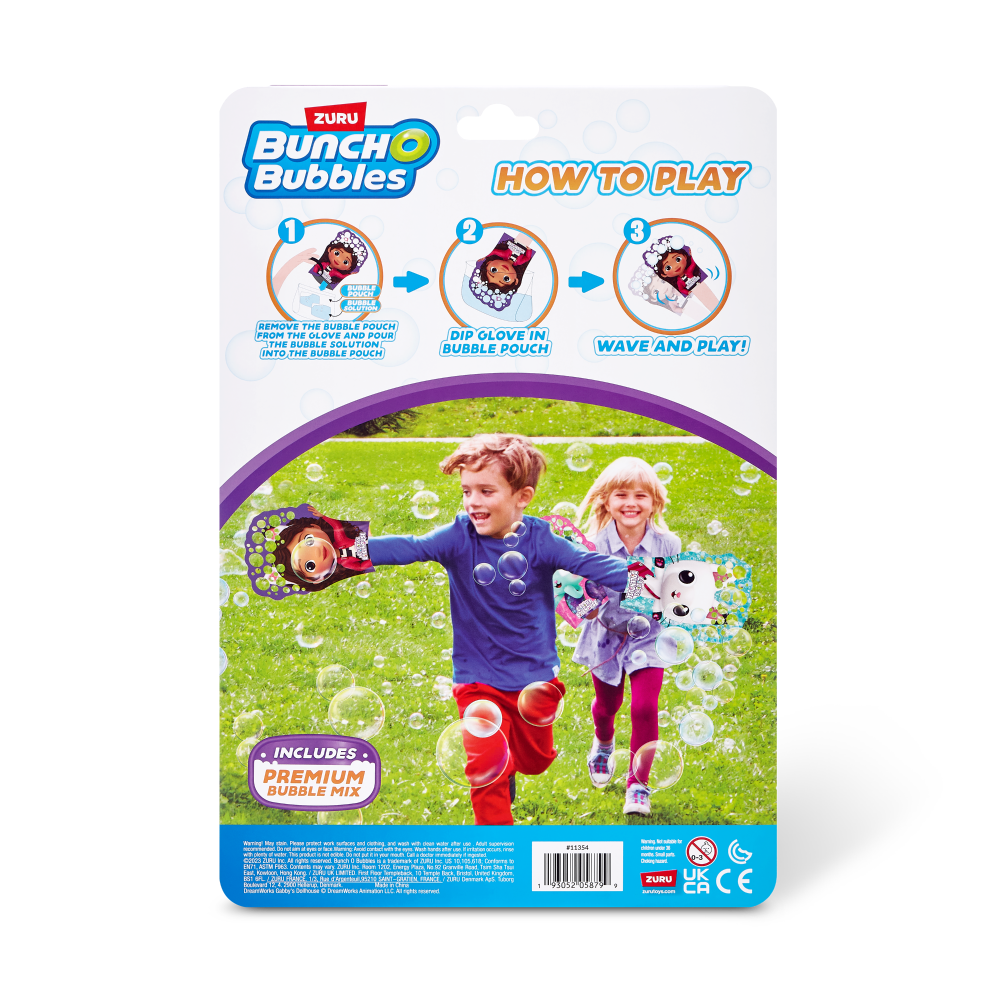 slide 2 of 2, Zuru Bunch O Bubbles Gabby's Dollhouse Glove-A-Bubbles, 1 ct