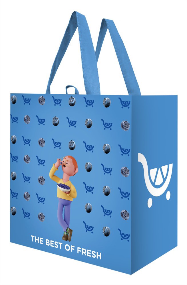 slide 1 of 1, Earthwise Kroger® Best of Fresh Reusable Tote Bag, 1 ct