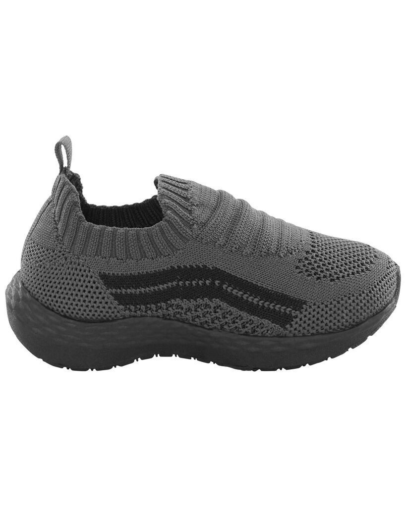 slide 4 of 6, Carter's Toddler Recycled Knit Athletic Sneakers Grey 11, 1 ct