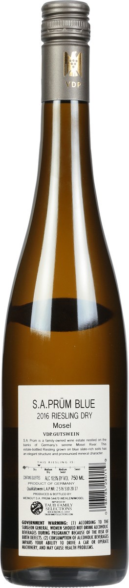slide 7 of 9, S.A. Prum Blue Prum Blue Slate Riesling, 750 ml