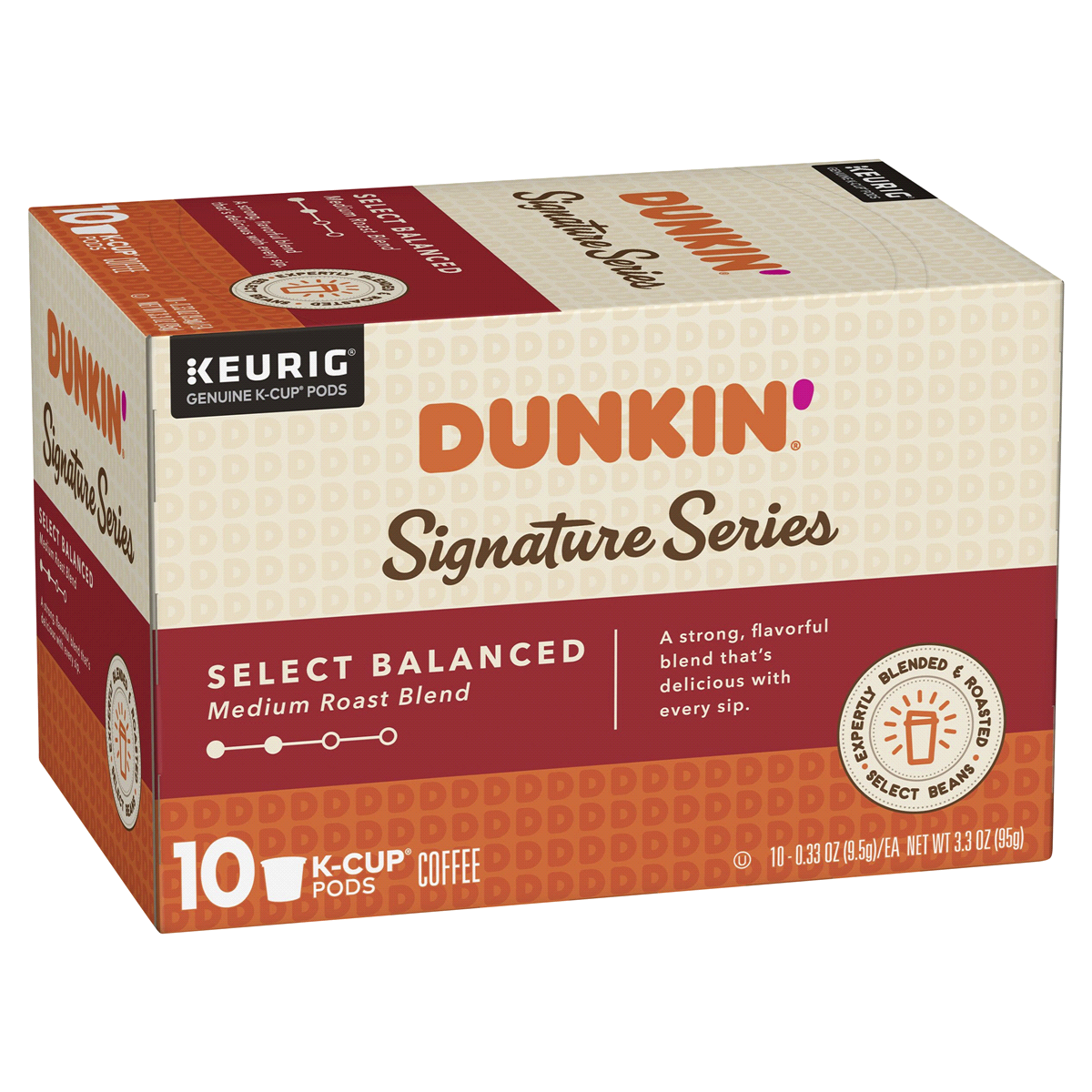 slide 1 of 1, Dunkin' Dunkin Donuts Balanced Blend Kcup - 10 ct, 10 ct