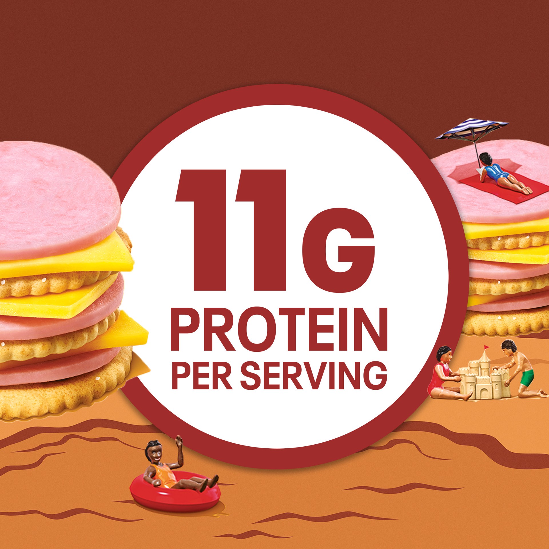 slide 3 of 5, Lunchables Ham & American with Chocolate Creme Cookies, 3.2 oz Pack, 3.2 oz