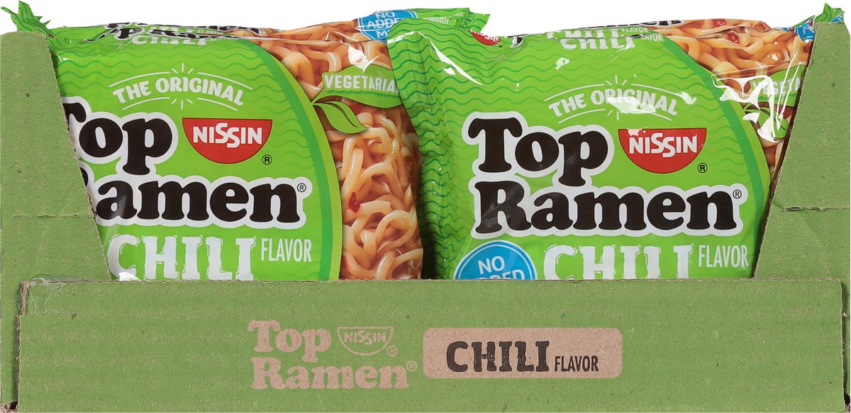 slide 7 of 9, Nissin Chili Flavor Ramen Noodle Soup 24 - 3 oz Packages, 24 ct