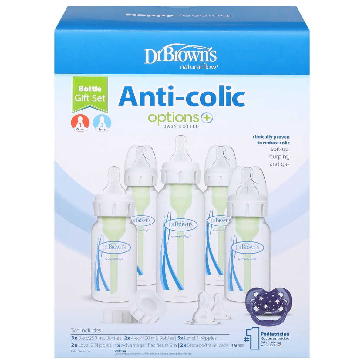 slide 4 of 11, Dr. Brown's Natural Flow Anti-Colic Baby Bottle 1 ea, 1 ct