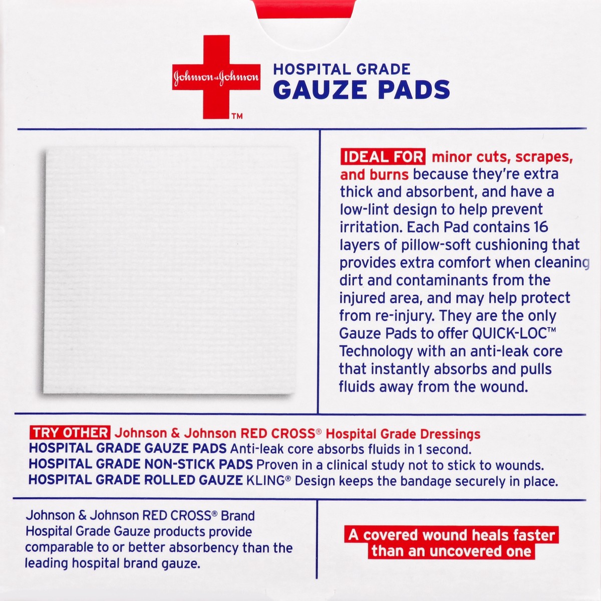 slide 4 of 7, Johnson & Johnson Gauze Pads 10 ea, 10 ct