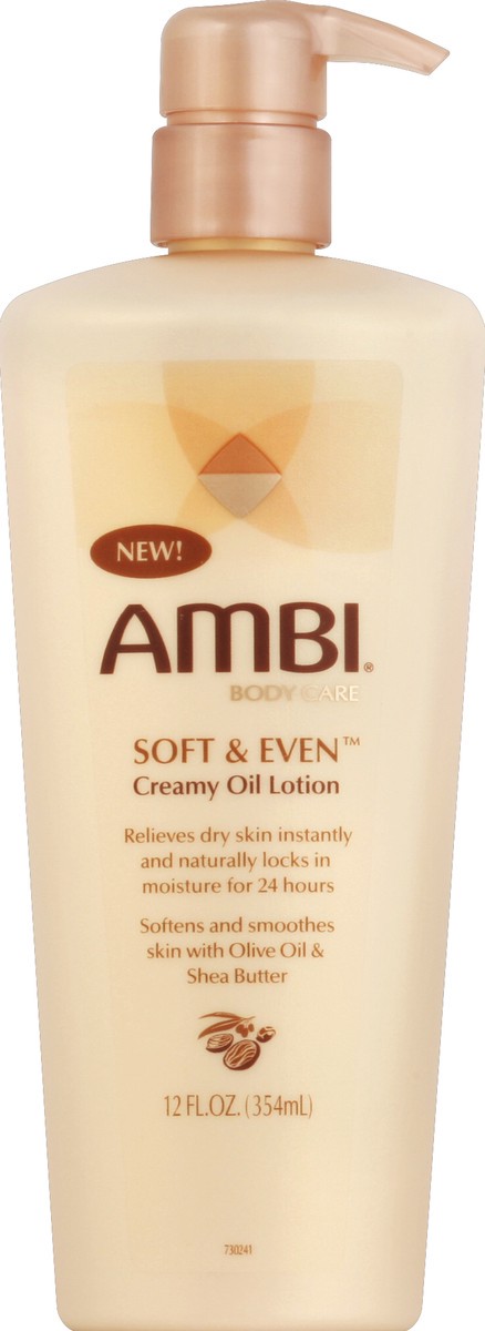 slide 2 of 3, AMBI Oil Lotion 12 oz, 12 oz