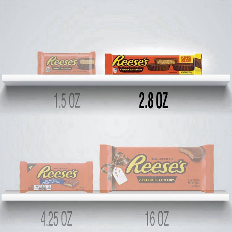 slide 13 of 46, Reese's Peanut Butter Cup King Size, 2.8 oz