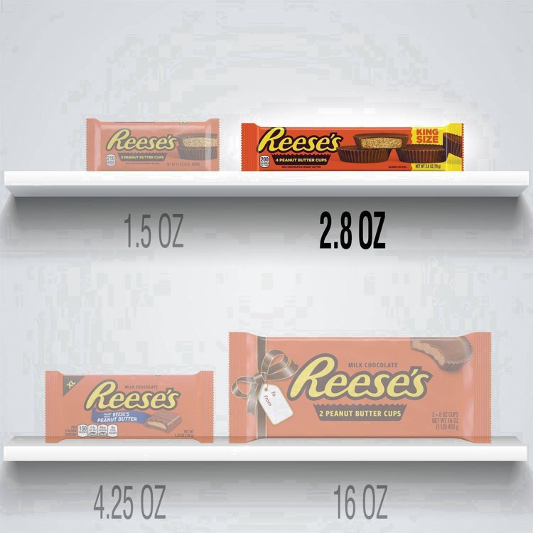 slide 35 of 46, Reese's Peanut Butter Cup King Size, 2.8 oz