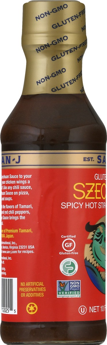 slide 3 of 9, San-J Gluten Free Szechuan Spicy Hot Stir-Fry & Marinade 10 oz, 10 oz