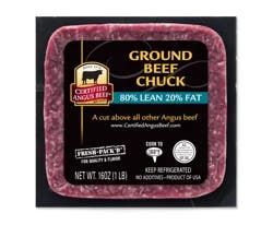 Certified Angus Beef Ground Beef Chuck 80% Lean + 20% Fat