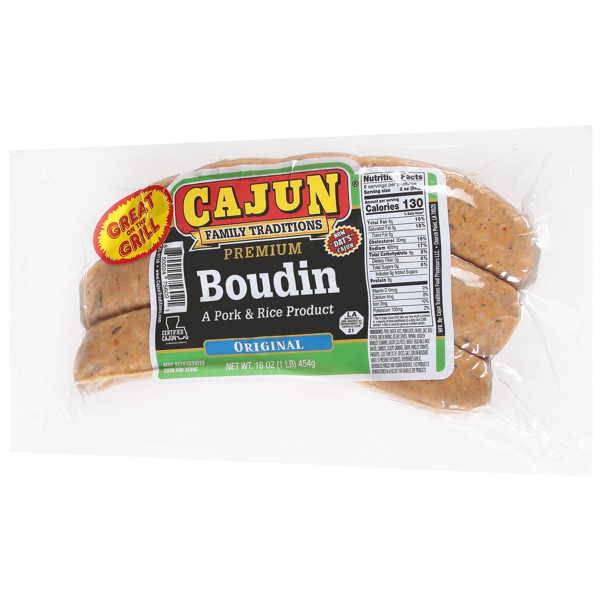 slide 7 of 9, Cajun Family Traditions Original Boudin, 16 oz