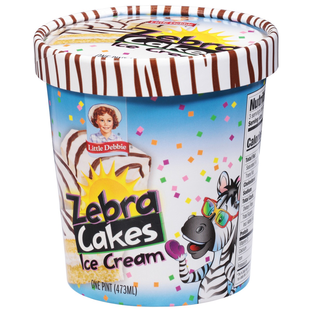 slide 3 of 9, Little Debbie Zebra Cakes Ice Cream 1 pt, 1 pint