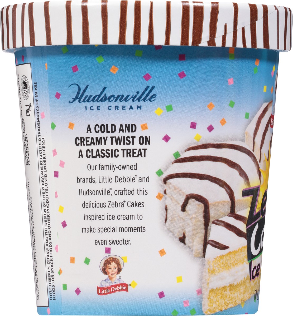 slide 9 of 9, Little Debbie Zebra Cakes Ice Cream 1 pt, 1 pint