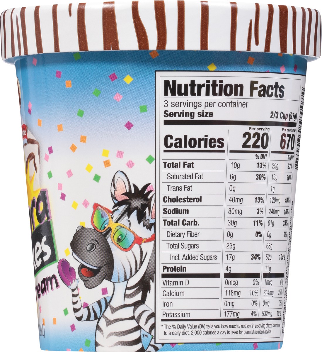 slide 8 of 9, Little Debbie Zebra Cakes Ice Cream 1 pt, 1 pint