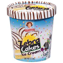 Little Debbie Zebra Cakes Ice Cream 1 pt