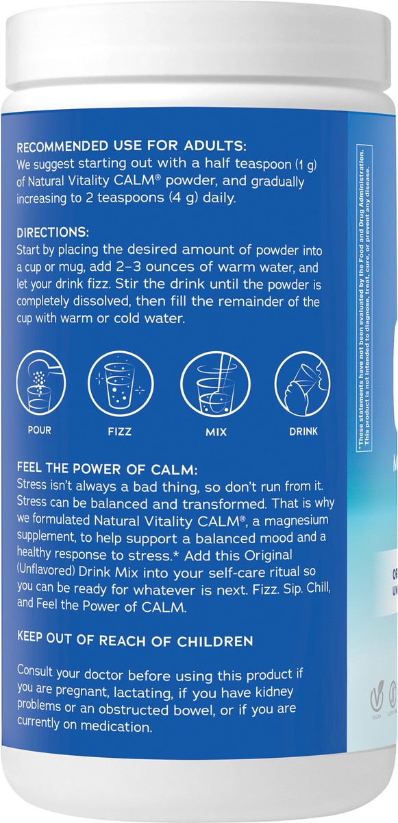 slide 7 of 12, Calm Natural Vitality Anti-Stress Drink Mix 4 oz, 4 oz