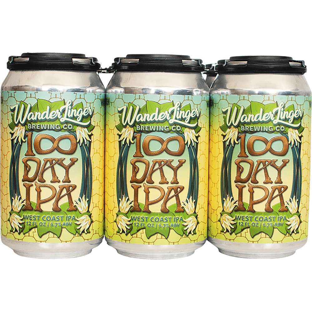 slide 1 of 1, Wanderlinger 100 Day Ipa, 6 ct; 12 oz