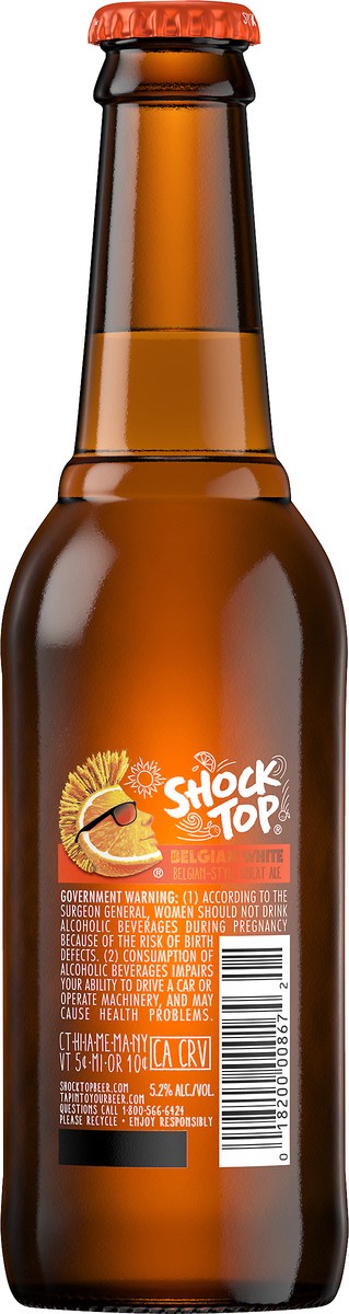 slide 3 of 8, Shock Top Belgian White, 12 fl. oz. Bottle, 12 fl oz