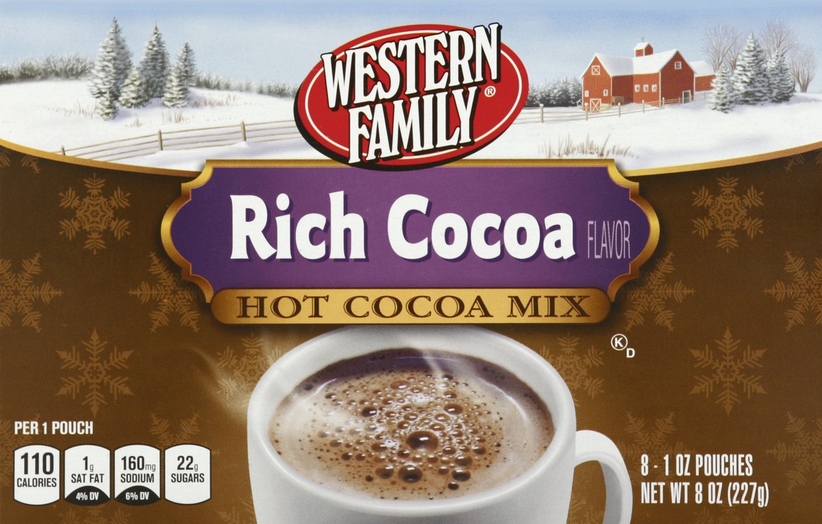 slide 4 of 6, Western Family Hot Cocoa Packet - 8 ct, 8 ct