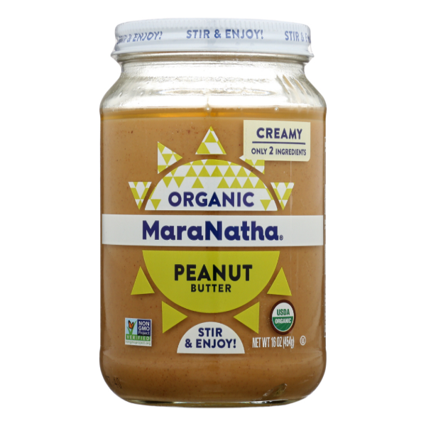 slide 1 of 1, MaraNatha Maranatha Peanut Butter Organic Creamy, 16 oz