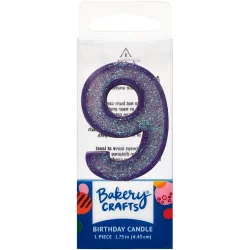 Decopac Nine Birthday Candle Cake Decoration - Purple