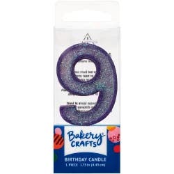 Decopac Nine Birthday Candle Cake Decoration - Purple