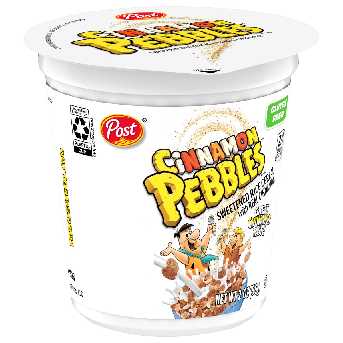 slide 9 of 14, "post Cup Cinn Pebbles", 2 inoz in