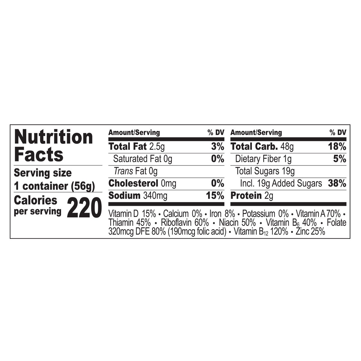 slide 6 of 14, "post Cup Cinn Pebbles", 2 inoz in